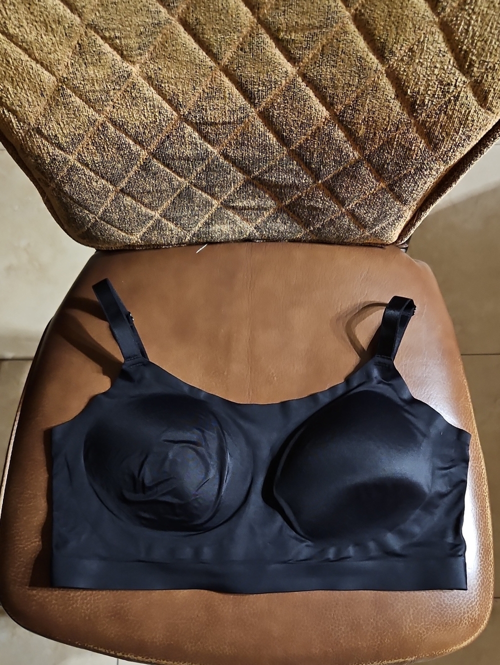 Soma Enbliss Luxe Adjustable Bralette Bra Wirefree Lightly Lined Padded Black